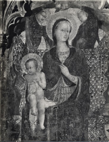 Anderson — Stefano di Giovanni di Consolo da Cortona (Sassetta) - sec. XV - Pala della Madonna della Neve: Madonna con Bambino in trono — particolare